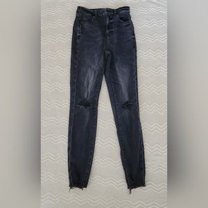 American Eagle (Size 4 Regular) Dark Gray Super Stretch Jeans